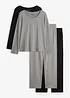 Pyjamas i 100% bomull (2-pack), bonprix