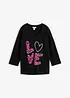 Oversized topp i bomullsmiks, bonprix