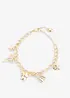 Armbånd ned charms, bonprix
