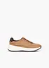 Chunky sneakers med fuskepels, bonprix