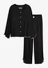 Pyjamas i myk, 100% bomull, bonprix