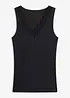 Ultramyk singlet med kasjmir og blonder, bonprix