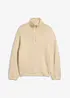Half-zip-genser i boucléstil, bonprix