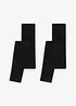 Varmende leggings med myk fleece 140 DEN (2-pack), bonprix
