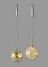 LED-hengende juletrekuler (2-pack), bonprix
