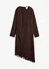 Asymmetrisk midikjole med frynser, bonprix