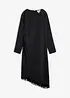 Asymmetrisk midikjole med frynser, bonprix