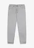 Relaxed fit pull on-bukse i 100% bomullstwill, tapered, bonprix