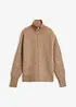 Grovstrikket cardigan med ull, bonprix