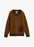 Loose fit strikkegenser, bonprix