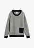 Loose fit strikkegenser, bonprix
