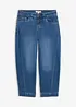 Barrel jeans, Mid Waist, cropped, bonprix