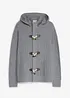 Grovstrikket cardigan med hette, bonprix