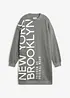 Oversized sweatshirtkjole i myk bomullsmiks, bonprix