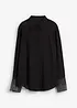 Skjortebluse med glitterstener, bonprix