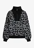 Oversized half-zip-genser, bonprix