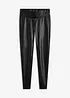 Leggings i imitert skinn med belegg, bonprix