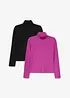 Varmende, langermet topp (2-pack), bonprix
