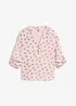 Oversized bluse i 100% bomullsmusselin, bonprix