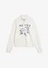 Half-zip-sweatshirt i scuba, bonprix