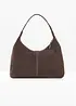 Shopper i semsket skinn, bonprix
