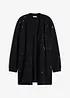 Lang cardigan med paljetter, bonprix