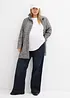 Wide Leg-jeans Mid Waist, komfortlinning, bonprix
