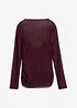 Langermet topp i lett mesh, bonprix