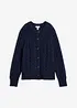 Kabelstrikket cardigan med fin merinoull, bonprix