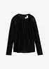 Langermet topp i lett mesh, bonprix