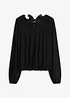 Langermet topp i myk mesh, bonprix