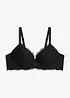 Vattert BH med nydelige blonder, bonprix