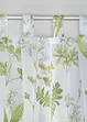 Gardin med blomsterprint, med resirkulert polyester (1-pack), bonprix