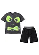 Shorty-pyjamas (2 deler) "GLOW IN THE DARK", bonprix