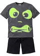 Shorty-pyjamas (2 deler) "GLOW IN THE DARK", bonprix