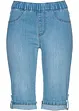 Jeans-bermuda med elastisk linning, bonprix