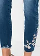 Jeans med broderi, bonprix