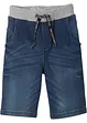 Sweatjeans-bermuda med myk linning, bonprix