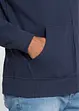 Sweatshirtjakke med høy kant i halsen, bonprix