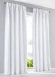 Lettstelte gardiner av mikrofiber (2 pack), bonprix
