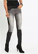 Skinny jeans i bikerstil, tofarget, bonprix