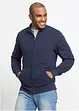 Sweatshirtjakke med høy kant i halsen, bonprix