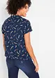 Kortermet bluse i lett viskose, bonprix