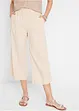 Culotte i lin, legglang, bonprix