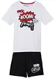 T-skjorte og jerseyshorts i 100% bomull (2-delt sett), bonprix