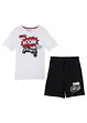 T-skjorte og jerseyshorts i 100% bomull (2-delt sett), bonprix