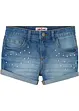 Jeans-shorts med perler til barn, bonprix