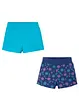 Trikotshorts i 100% økologisk bomull (2-pack), bonprix