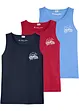 Tanktopp 3-pack, bonprix