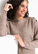 Oversized genser med knapper, bonprix